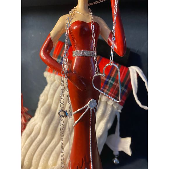 Valentine Special 🔥 DAINTY VERSATILE SILVER HEART 💛 NECKLACE - Picture 4 of 6